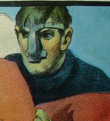 Detail of football player