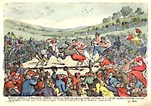 Rare Rowlandson Boxing Print