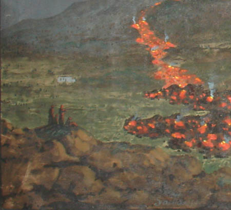 Detail of view of Mt. Etna, June 4, 1879