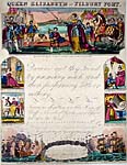 British Historical Prints with Penmanship Calligraphy Exercises