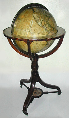Fine and Rare Cary 18-inch Floor Globe