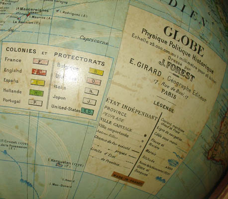 Detail of globe