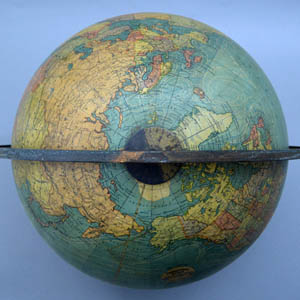 18-Inch Terrestrial Duncan Phyfe Style Floor Globe