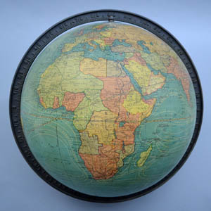 18-Inch Terrestrial Duncan Phyfe Style Floor Globe
