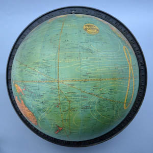 18-Inch Terrestrial Duncan Phyfe Style Floor Globe