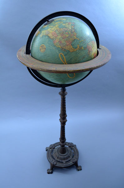 18-Inch Terrestrial Duncan Phyfe Style Floor Globe