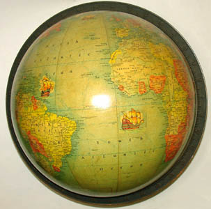 Replogle 16-Inch Terrestrial Floor Globe detail