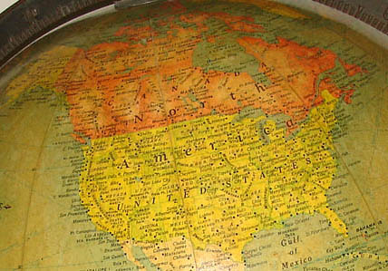 Replogle 16-Inch Terrestrial Floor Globe detail of Manchukuo