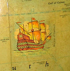 Replogle 16-Inch Terrestrial Floor Globe legend
