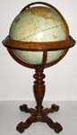 Rand McNally and Co. 18-Inch Jacobean Style Floor Globe