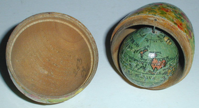 Egg globe Opened