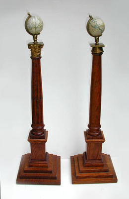 Masonic Globe Pair