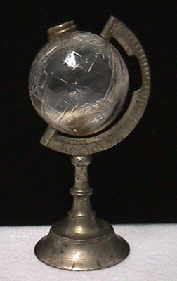 "Our Country" Glass Miniature Globe Container