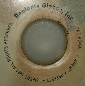 Cartouche of Planet Earth Globe
