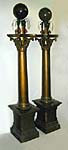 Pair of 10-inch Terrestrial and Celestial Masonic Globes on Columns
