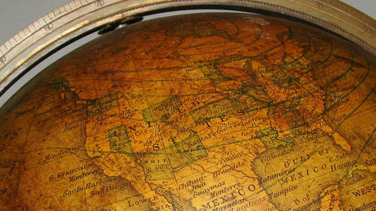 Andrews 8-Inch Terrestrial Globe detail