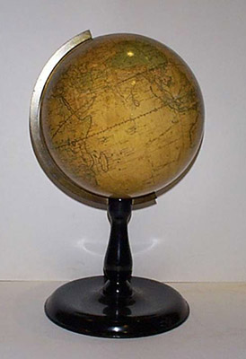 Gilman Joslin Ten-Inch Table Globe on Ebonized Stand