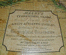 Terrestrial cartouche detail