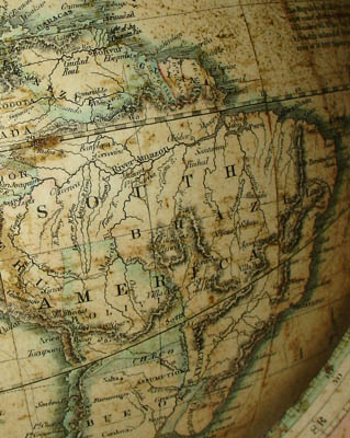 Detail of South America