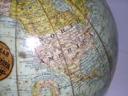 Rand McNally table globe