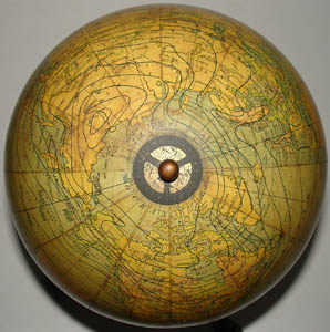 Detail of C.S. Hammond 8-Inch Terrestrial Table Globe
