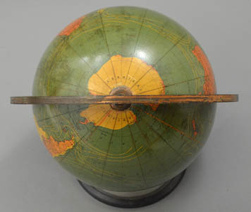Kittinger and W. & A.K. Johnston 8-Inch Terrestrial Table Globe, detail