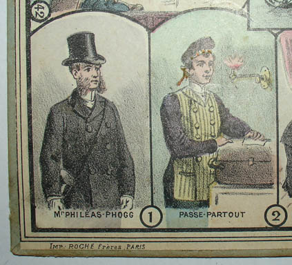 Around the World in 80 Days game board detail