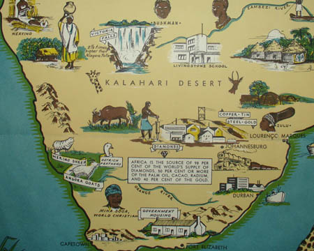 Africa: A Friendship Map detail