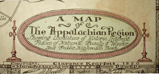 A Map of the Appalachian Region