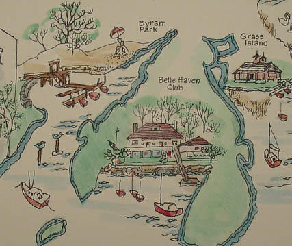 George Glazer Gallery - Antique Maps - Town of Greenwich