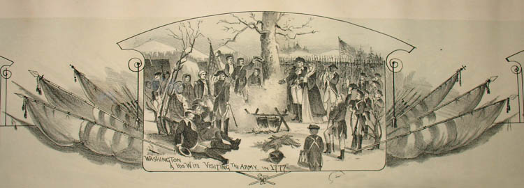 Bird's-Eye View of Valley Forge, Pennsylvania detail