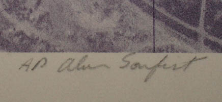 Detail of artist's signature