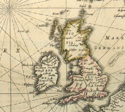 Map of the North Atlantic & U.S. Coast