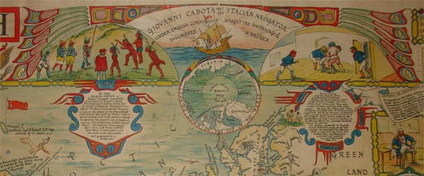 Map of North America detail