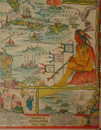 Map of North America detail