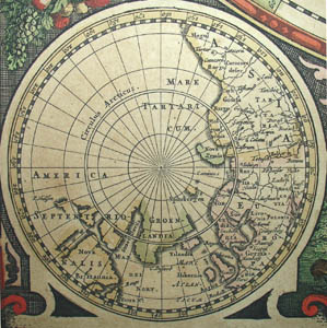 Detail of north polar projection