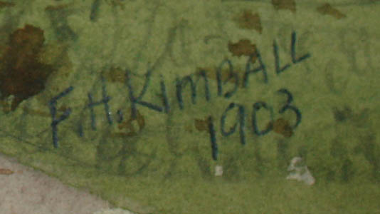 Francis Hatch Kimball signature