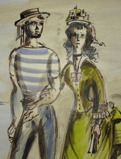 Carousel No. 12, original costume design, detail