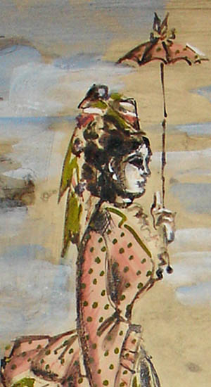 Carousel No. 21-22, original costume design, detail