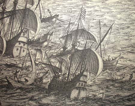 Siege of La Rochelle detail