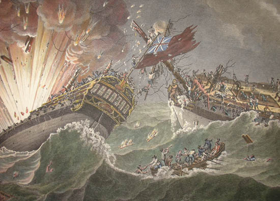 Combat Naval Livre le 6, Octobre 1779 detail