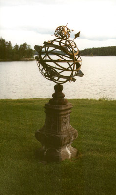 Garden armillary sphere