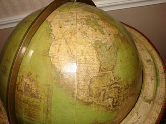 Detail of North America and horizon band