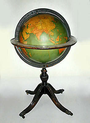 18-Inch Duncan Phyfe Style Floor Globe