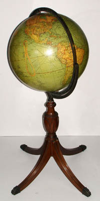 George Glazer Gallery Antique Globes Replogle 16 Inch Globe On