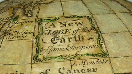 Ferguson pocket globe detail