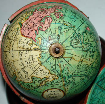 Nicolas Lane pocket globe detail