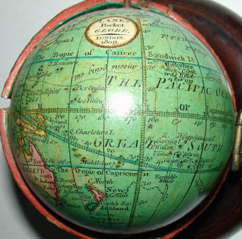 Nicolas Lane pocket globe detail