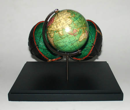 Nicolas Lane pocket globe on display stand