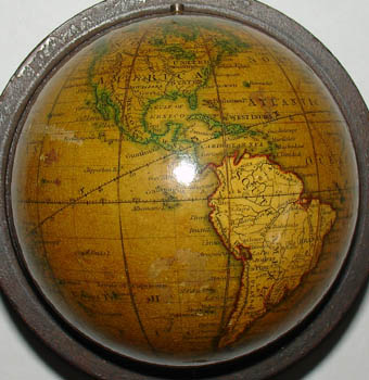Newton and Son pocket globe detail